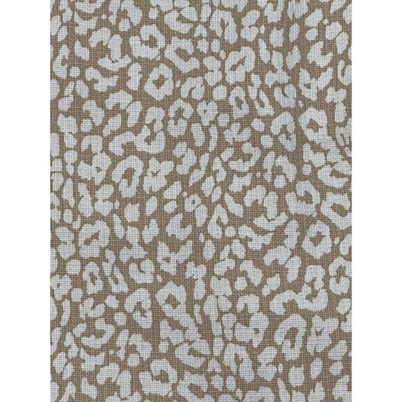 J.Crew Leopard Print Basketweave Lined Pencil Skirt Tan Cream Size 8 - Picture 6 of 7